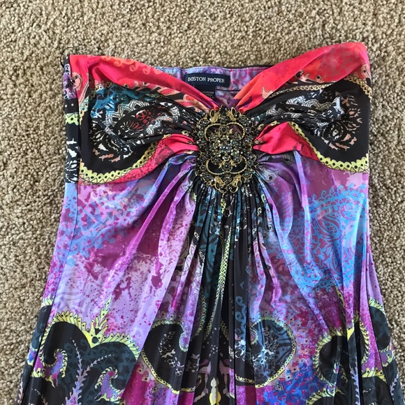 Long Medium Strapless Dress - Picture 2 of 2